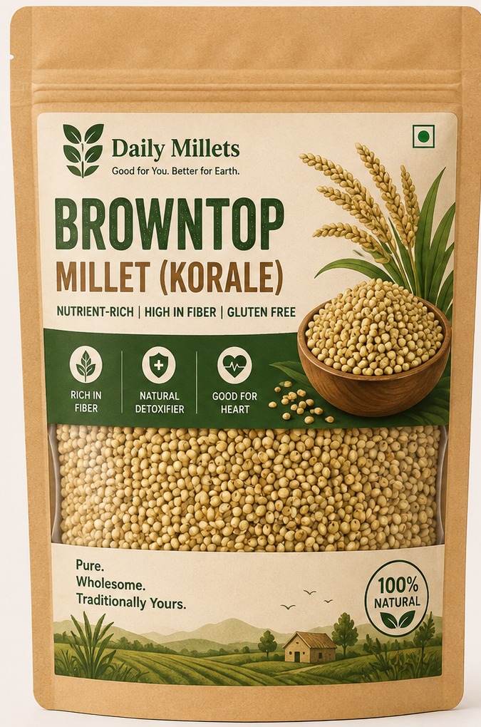 Browntop Millet Koralé packaging