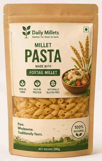 Foxtail millet pasta